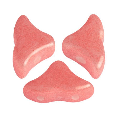 Helios Par Puca Czech Glass Bead, Opaque Indian Peach, 10 grams