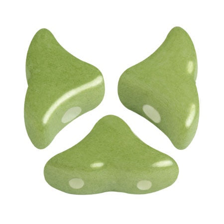 Helios Par Puca Czech Glass Bead, Opaque Pistachio, 10 grams