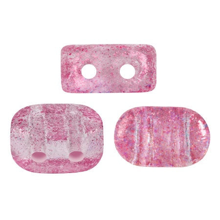 Lipsi Par Puca, Candy Rose, 10 grams, Czech 2 Hole Glass Bead