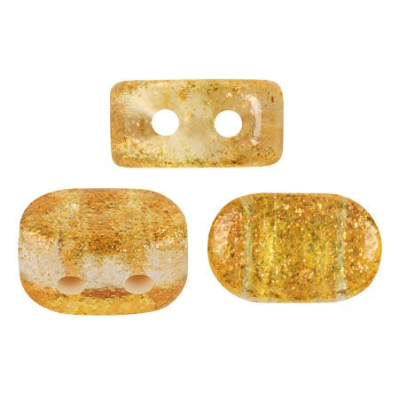 Lipsi Par Puca, Candy Orange, 10 grams, Czech 2 Hole Glass Bead