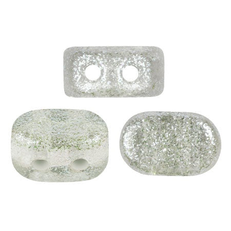 Lipsi Par Puca, Candy Light Mint, 10 grams, Czech 2 Hole Glass Bead