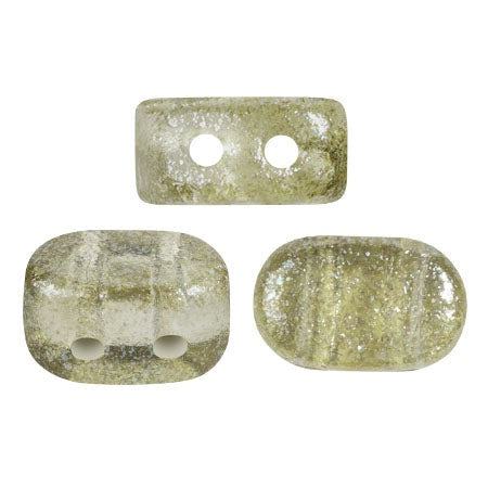 Lipsi Par Puca, Candy Green Tea, 10 grams, Czech 2 Hole Glass Bead