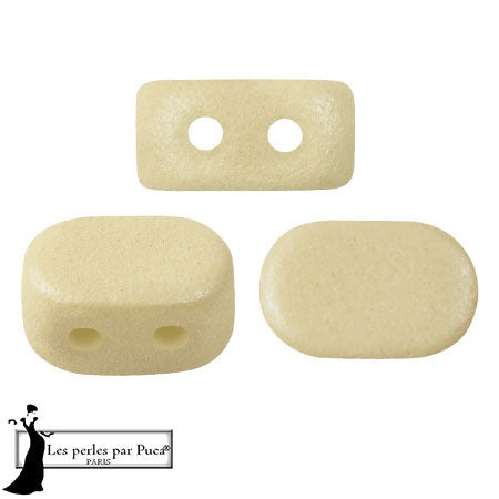 Lipsi Par Puca, Vogue Matte Stone, 10 grams, Czech 2 Hole Glass Bead