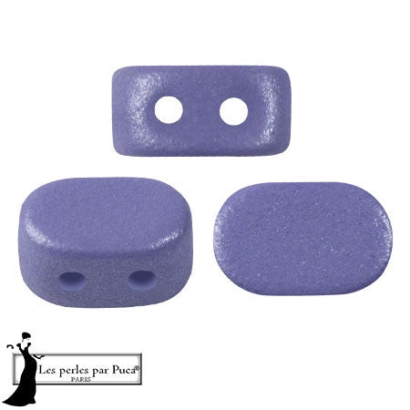 Lipsi Par Puca, Vogue Matte Mauve, 10 grams, Czech 2 Hole Glass Bead