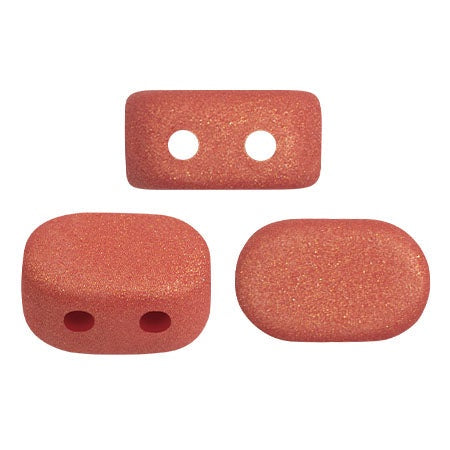 Lipsi Par Puca, Trendy Light Olive Matte, 10 grams, Czech 2 Hole Glass Bead