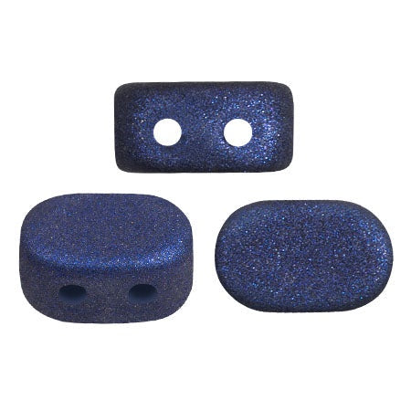 Lipsi Par Puca, Trendy Night Blue Matte, 10 grams, Czech 2 Hole Glass Bead