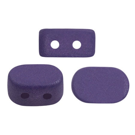 Lipsi Par Puca, Dark Violet Light Matte, 10 grams, Czech 2 Hole Glass Bead