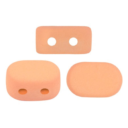 Lipsi Par Puca, La Divine Peach, 10 grams, Czech 2 Hole Glass Bead