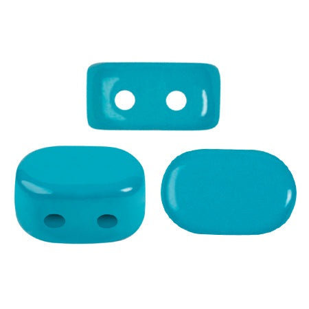 Lipsi Par Puca, La Divine Aqua, 10 grams, Czech 2 Hole Glass Bead
