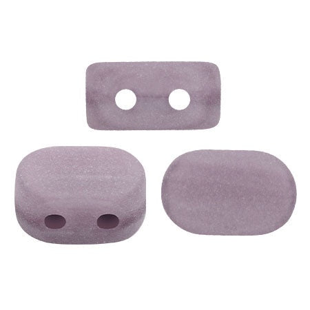 Lipsi Par Puca, Amethyst Opal Matte, 10 grams, Czech 2 Hole Glass Bead