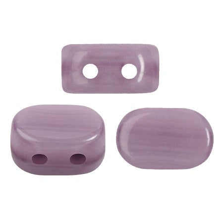 Lipsi Par Puca, Amethyst Opal, 10 grams, Czech 2 Hole Glass Bead