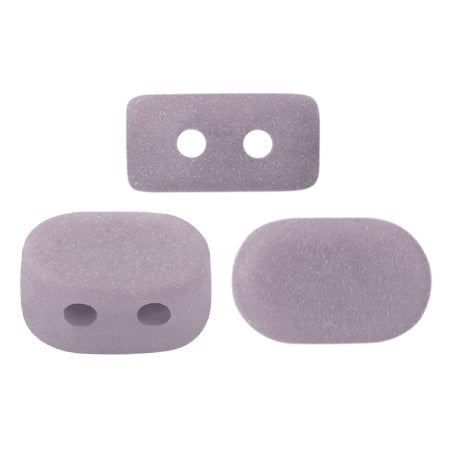 Lipsi Par Puca, Opaque Amethyst Matte, 10 grams, Czech 2 Hole Glass Bead