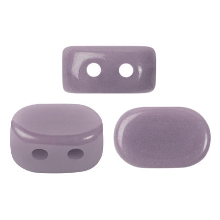 Lipsi Par Puca, Opaque Amethyst, 10 grams, Czech 2 Hole Glass Bead
