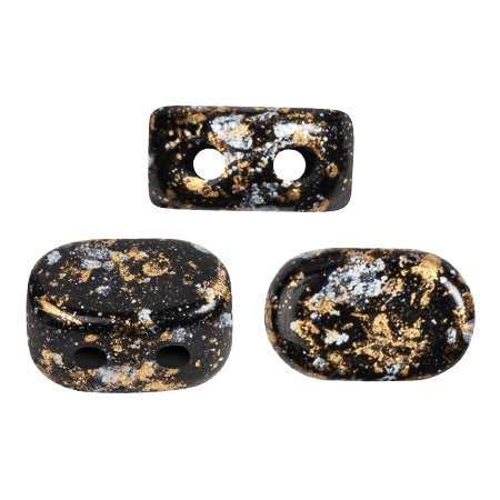 Lipsi Par Puca, Tweedy Gold, 10 grams, Czech 2 Hole Glass Bead