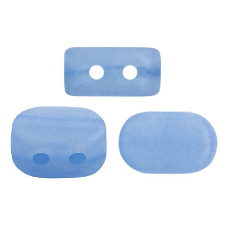 Lipsi Par Puca, Blue Opal Mat, 10 grams, Czech 2 Hole Glass Bead