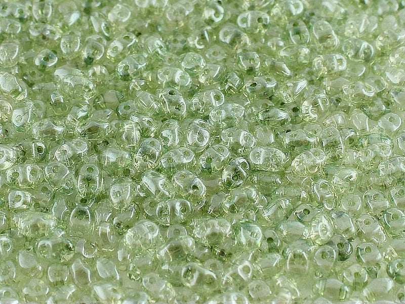 MiniDuo Beads, Crystal Green Luster, MSD0003-14457, 8 grams