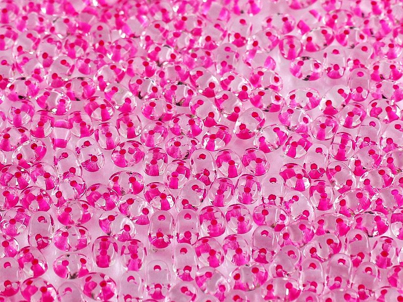 MiniDuo Beads, Crystal Pink Lined, MSD0003-44877, 8 grams