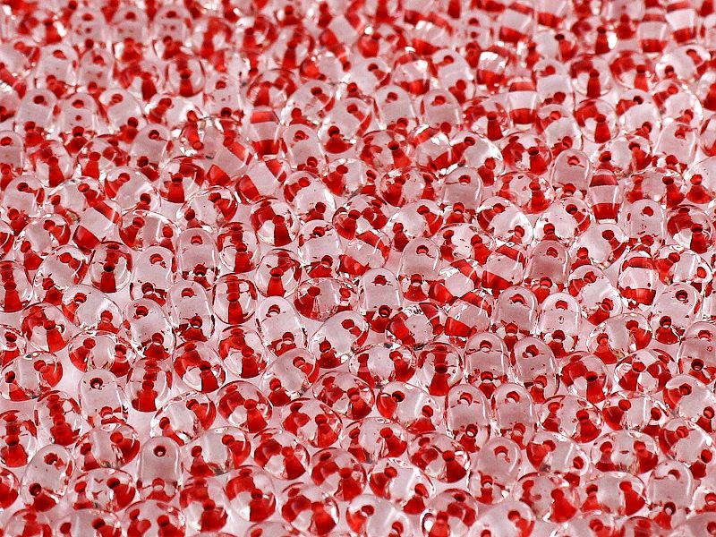 MiniDuo Beads, Crystal Red Lined, MSD0003-44893, 8 grams