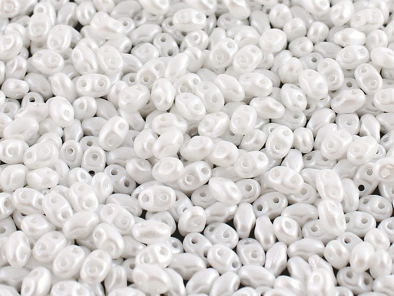 MiniDuo Beads, Pastel White, MSD25001, 8 grams