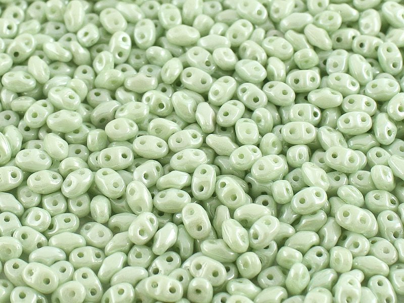 MiniDuo Beads, Chalk Green Luster Light, MSD0300-14457, 8 grams