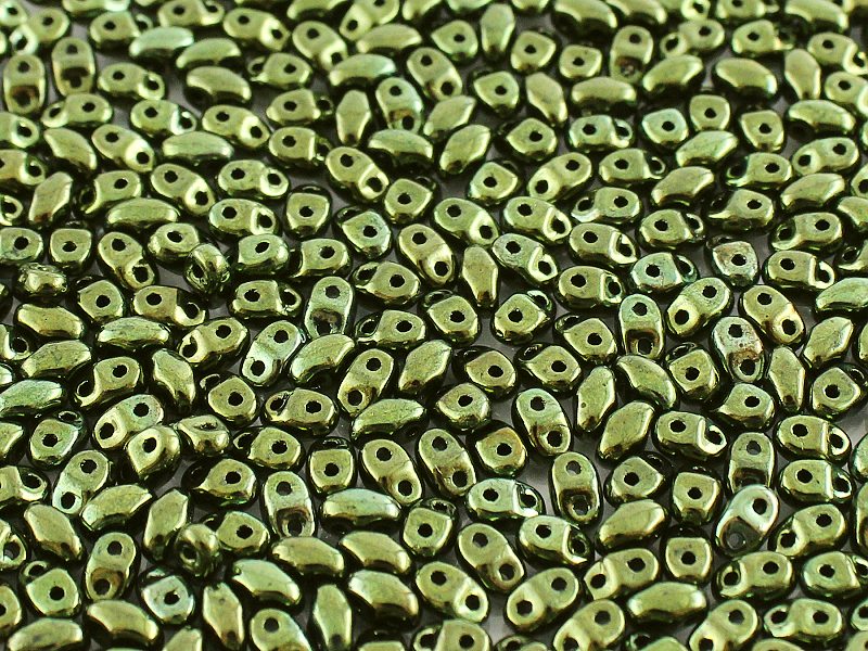 MiniDuo Beads, Jet Red Luster, MSD2398-14495, 8 grams