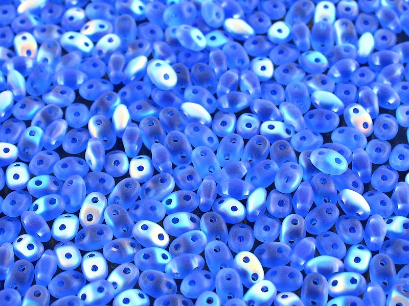 MiniDuo Beads, Matte Aqua Vitrail, MSD3006-28771, 8 grams