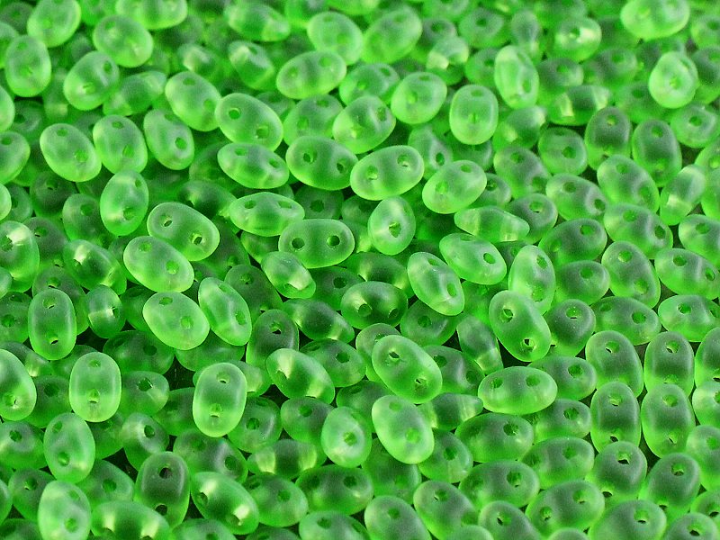 MiniDuo Beads, Matte Chrysolite, MSD5005-84110, 8 grams