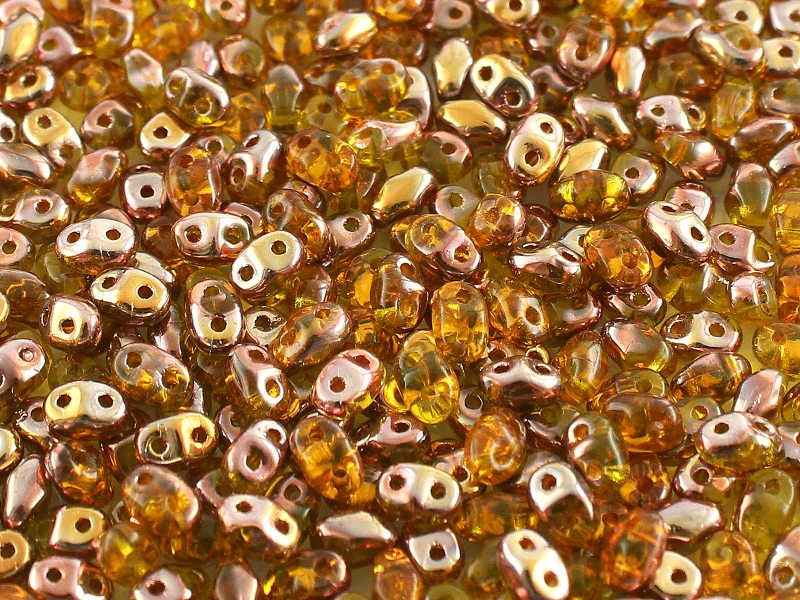 MiniDuo Beads, Amber Capri Gold, MSD8002-27101, 8 grams