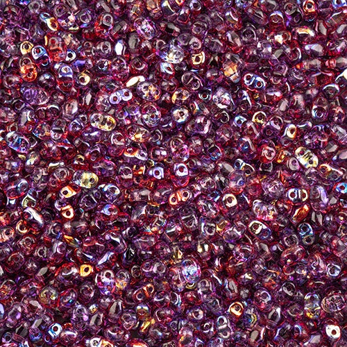 MiniDuo Beads, Crystal Summer Rainbow Light Violet, MSD0003-48114, 8 grams