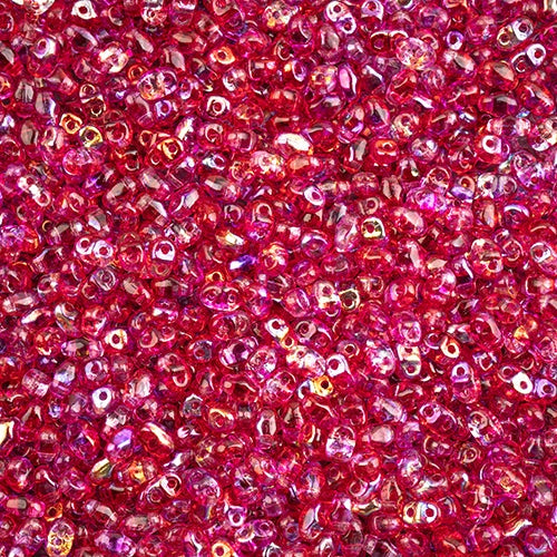 MiniDuo Beads, Crystal Summer Rainbow Pink, MSD0003-48120, 8 grams