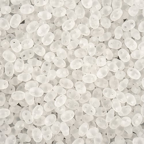 MiniDuo Beads, Crystal Matte, MSD0003-84110, 8 grams