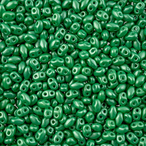 MiniDuo Beads, Pearl Shine Light Green, MSD0201-24010, 8 grams