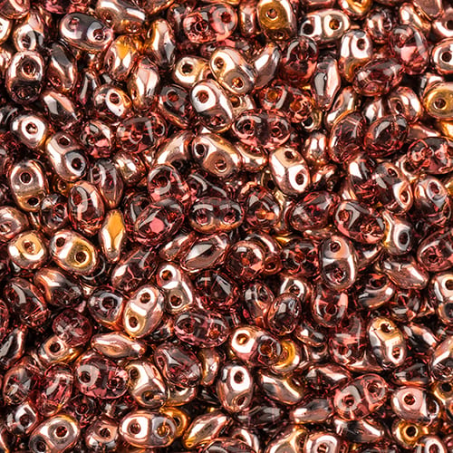MiniDuo Beads, Amethyst Capri Gold, MSD2006-27101, 8 grams