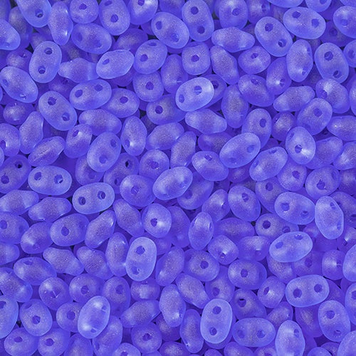 MiniDuo Beads, Sapphire Matte, MSD3006-84110, 8 grams