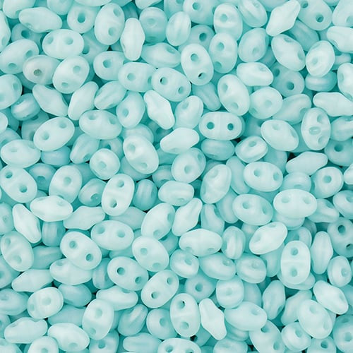 MiniDuo Beads, Milky Seafoam Matte, MSD6130-84110, 8 grams