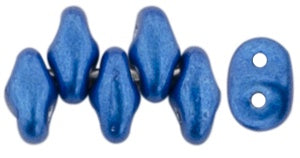Superduo, Saturated Metallic Galaxy Blue, 2-Hole Czech Glass Bead, 8 grams
