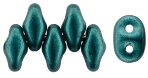 Superduo, Saturated Metallic Forest Biome, 2-Hole Czech Glass Bead, 8 grams