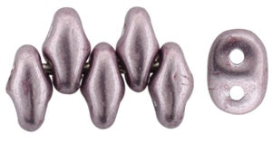 Superduo, Sueded Gold Blackened Pearl, 2-Hole Czech Glass Bead, 8 grams