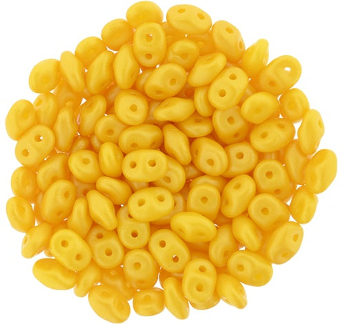 Superduo, Powdery Sunflower, 2-Hole Czech Glass Bead, 8 grams