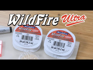 WildFire Ultra Black Beading Thread, .004 in / 0.10 mm, 50 yd