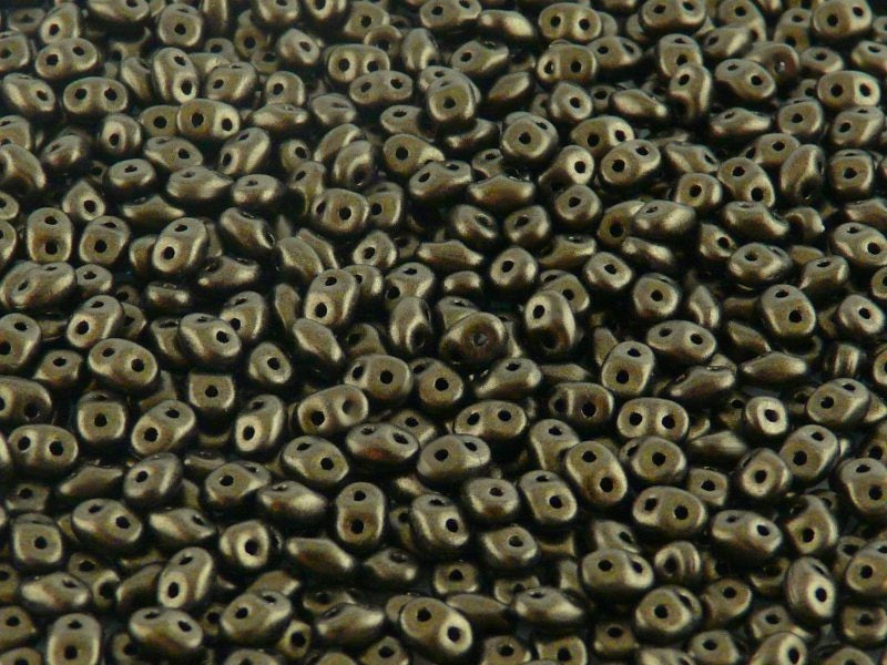 Superduo, Metallic Suede Dark Green, SD2398-79082, 8 grams