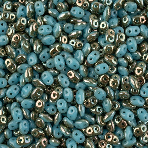 Superduo, Turquoise Blue Celsian, SD6303-22501, 8 grams