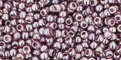 Toho 11/0 Round Japanese Seed Bead, TR11-110B, Transparent Luster Medium Amethyst