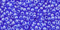 Toho 11/0 Round Japanese Seed Bead, TR11-117, Transparent Luster Blue
