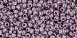 Toho 11/0 Round Japanese Seed Bead, TR11-133, Opaque Luster Lavender