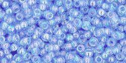 Toho 11/0 Round Japanese Seed Bead, TR11-168, Transparent AB Light Sapphire