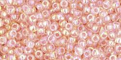 Toho 11/0 Round Japanese Seed Bead, TR11-169, Transparent AB Rosaline