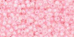 Toho 11/0 Round Japanese Seed Bead, TR11-171, Dyed AB Ballerina Pink