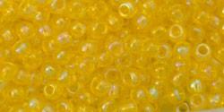 Toho 11/0 Round Japanese Seed Bead, TR11-175, Transparent AB Lemon