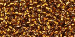 Toho 11/0 Round Japanese Seed Bead, TR11-2152S, Silver Lined Sasparilla